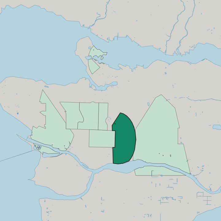 Map showing Punjabi Market — In Vancouver