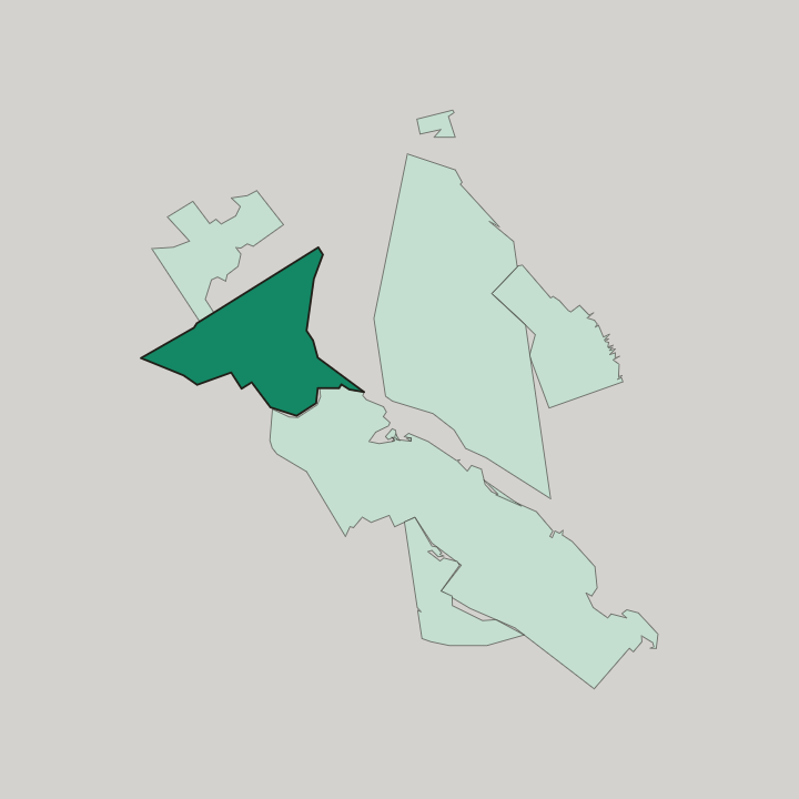 Map showing Fairview — In Halifax