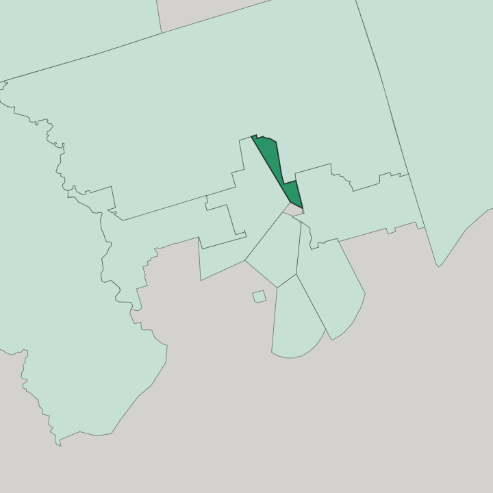Map showing Bridle Path — In Toronto
