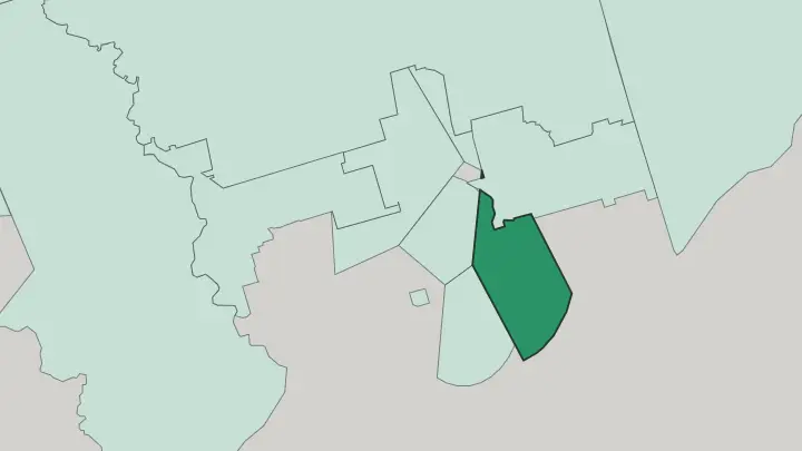Map of Cabbagetown in Toronto