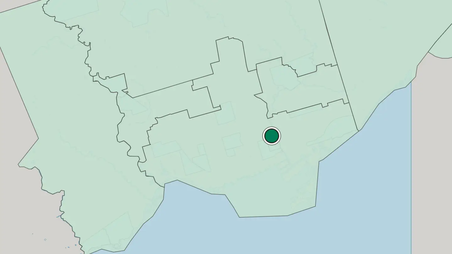 Map of Cabbagetown in Toronto