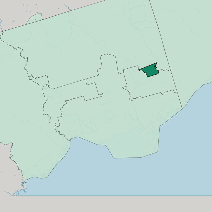 Map showing Flemingdon Park — In Toronto