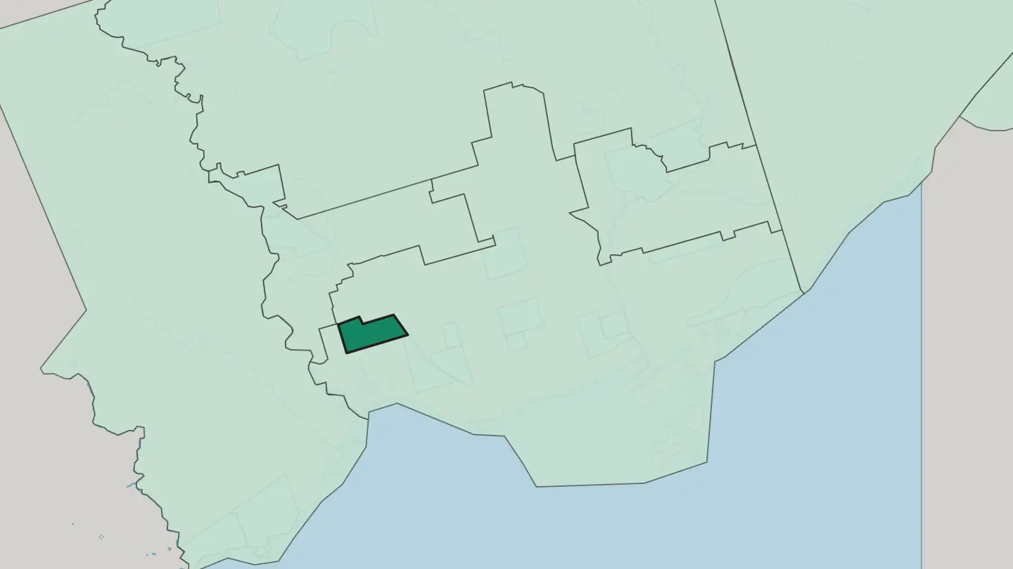 Map of High Park North in Toronto