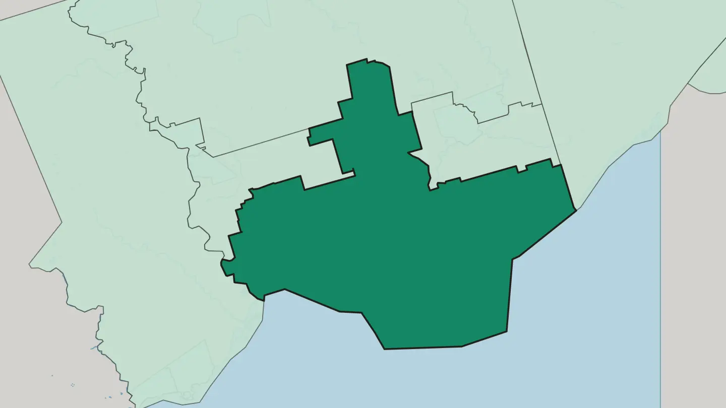 Map of Old Toronto in Toronto