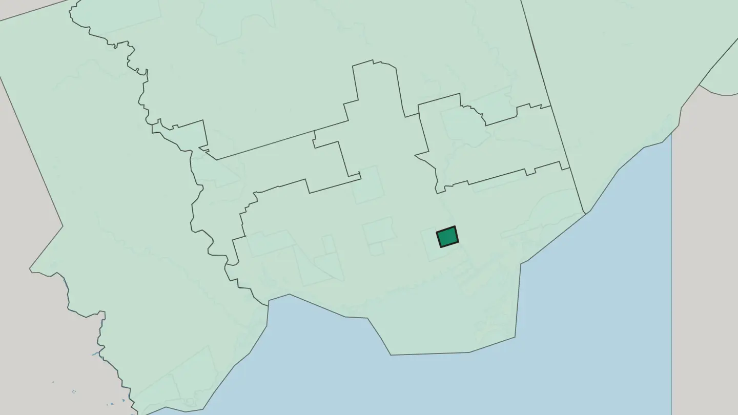 Map of Regent Park in Toronto