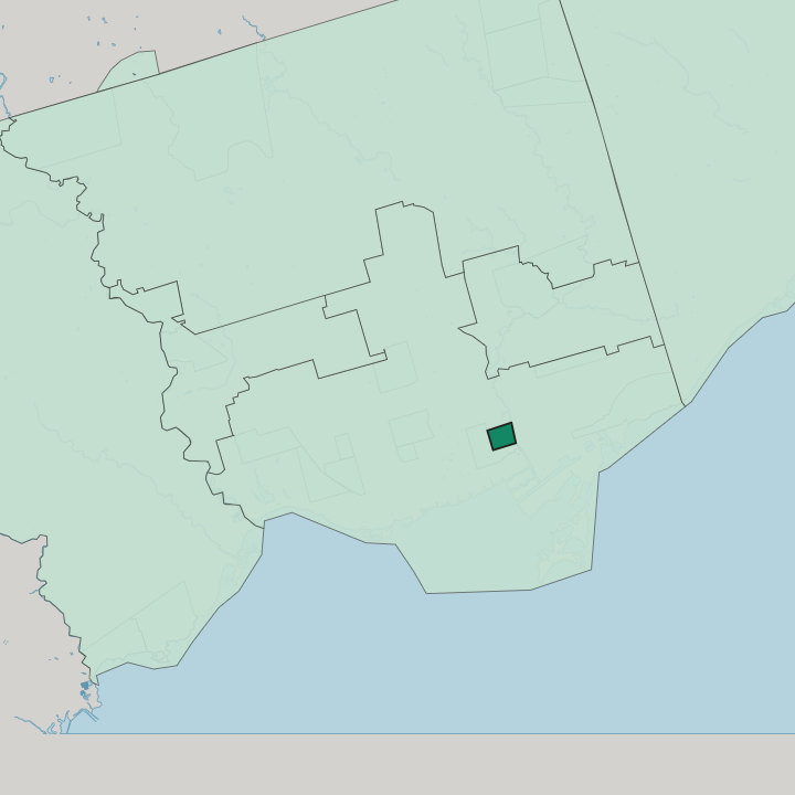 Map showing Regent Park — In Toronto