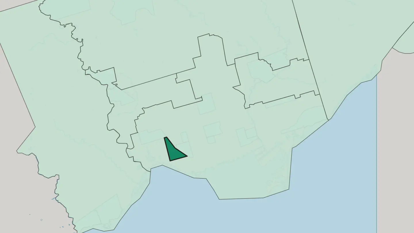 Map of Roncesvalles in Toronto