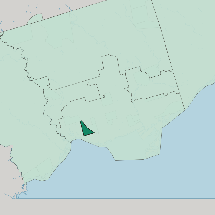 Map showing Roncesvalles — In Toronto