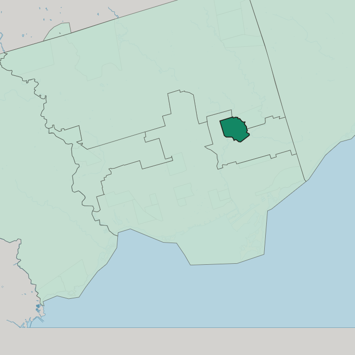 Map showing Thorncliffe Park — In Toronto