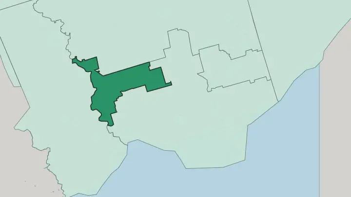 Map of York in Toronto