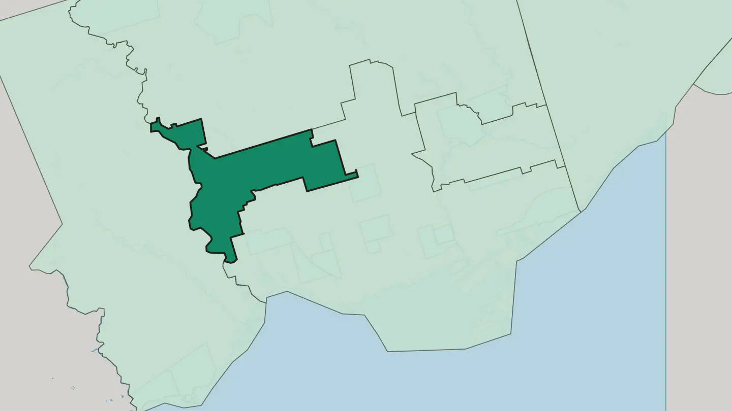 Map of York in Toronto