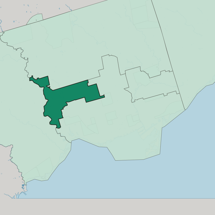 Map showing York — In Toronto