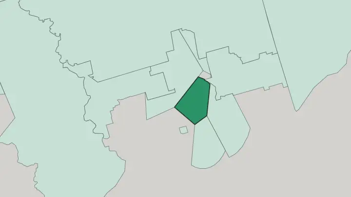 Map of Yorkville in Toronto
