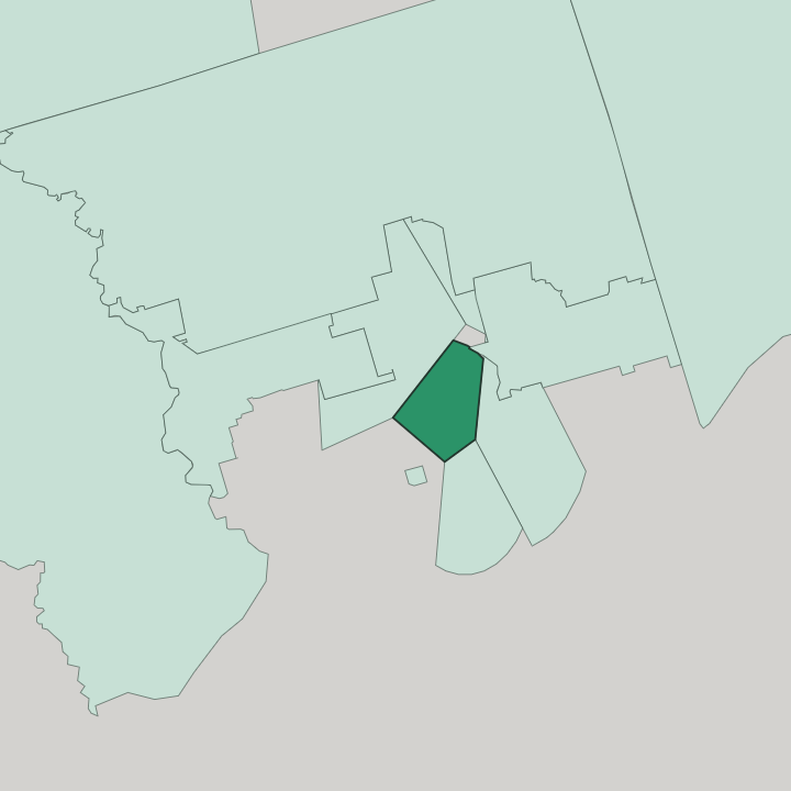 Map showing Yorkville — In Toronto