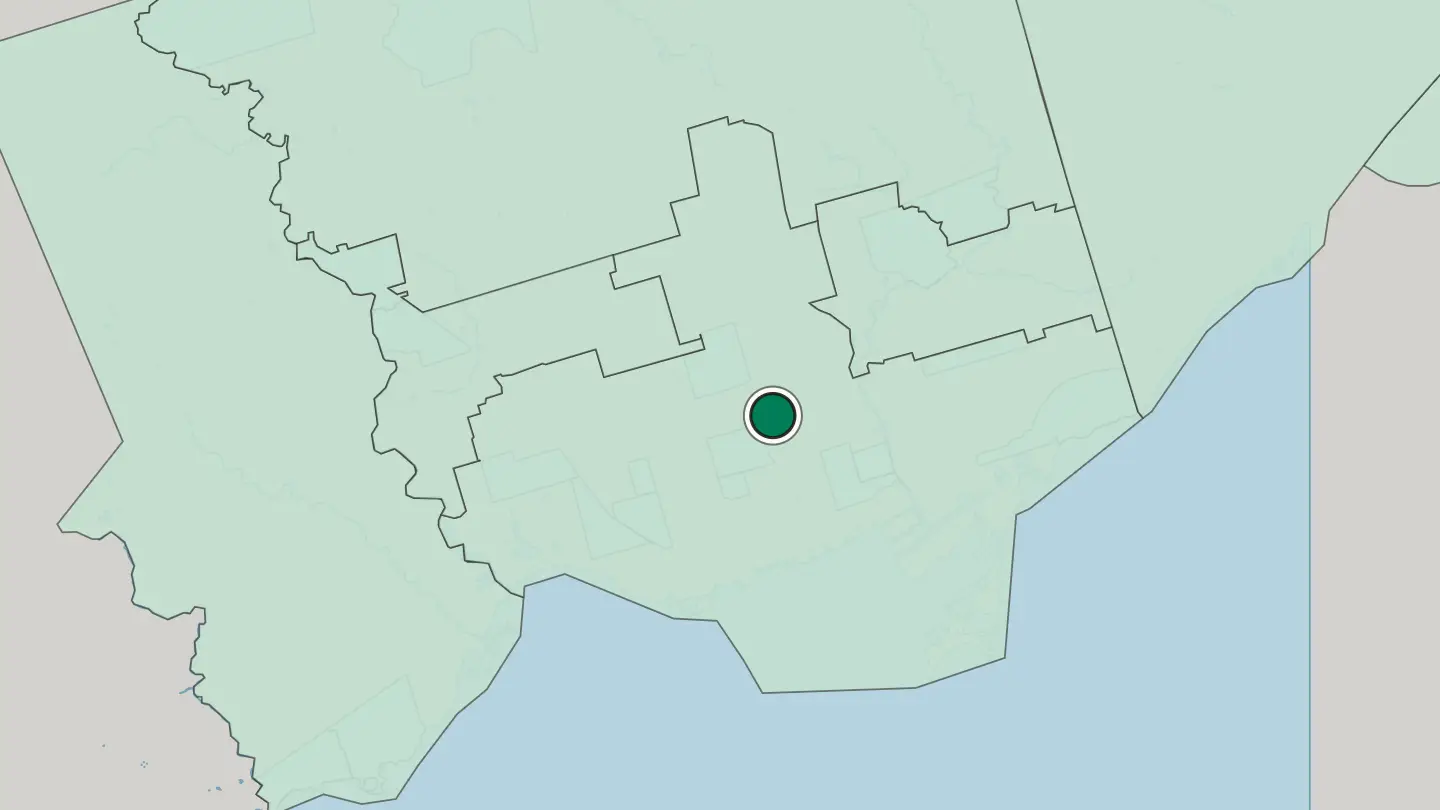 Map of Yorkville in Toronto