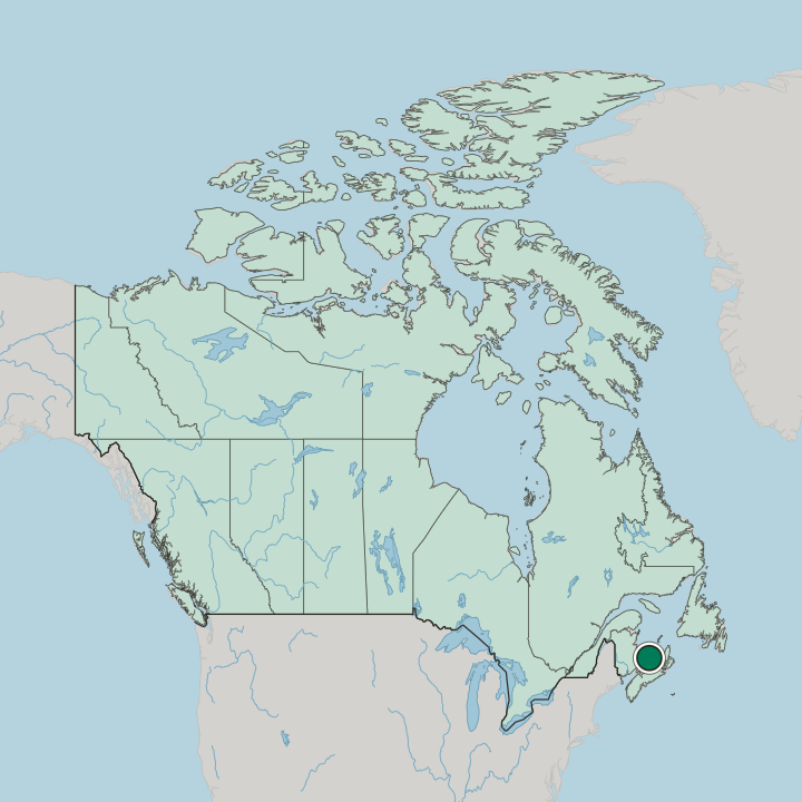 Map showing Sherwood — In Canada