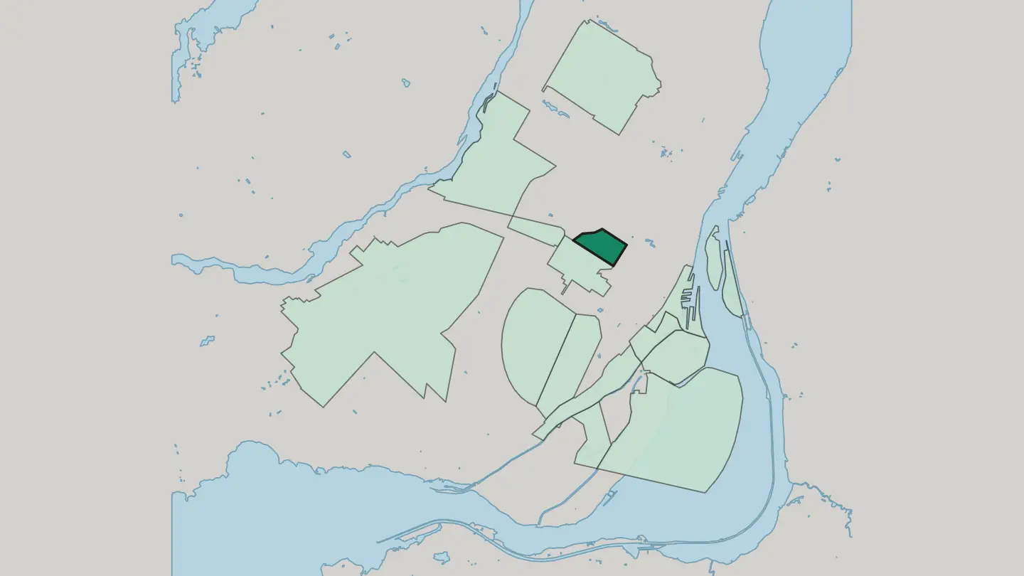 Map of Mile End in Montréal