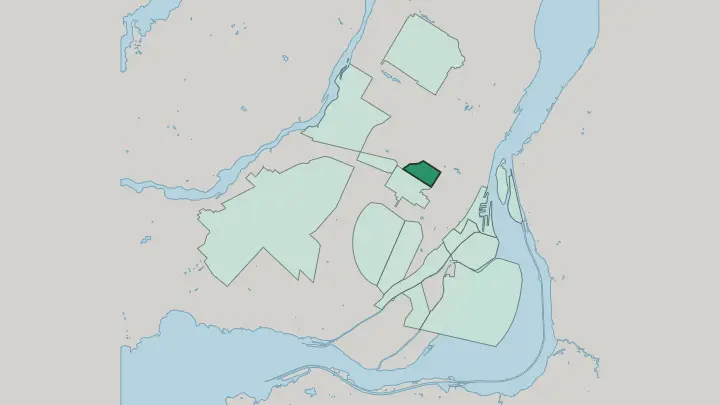 Map of Mile End in Montréal