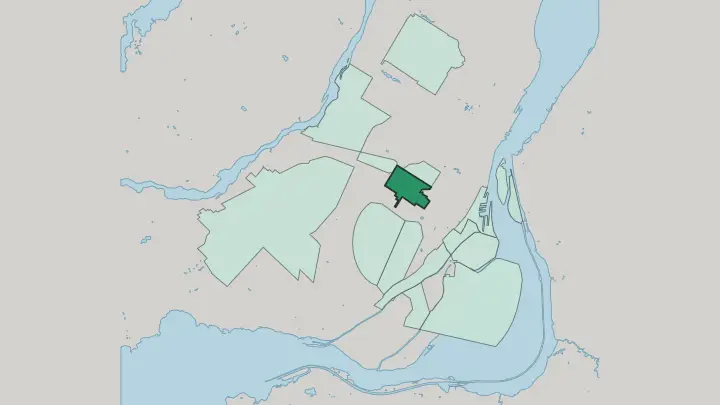Map of Outremont in Montréal