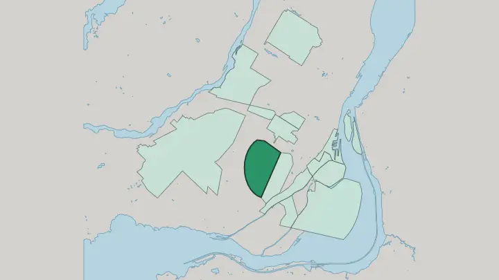 Map of Snowdon in Montréal