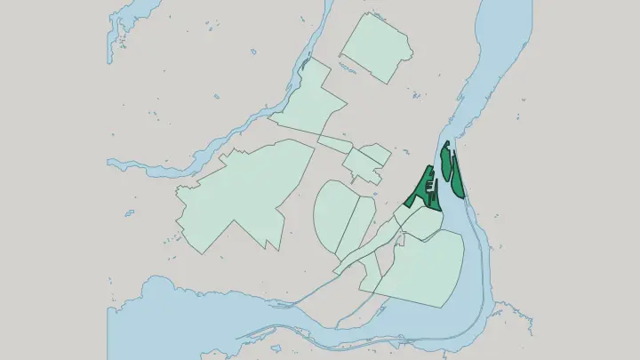 Map of Vieux-Montréal in Montréal