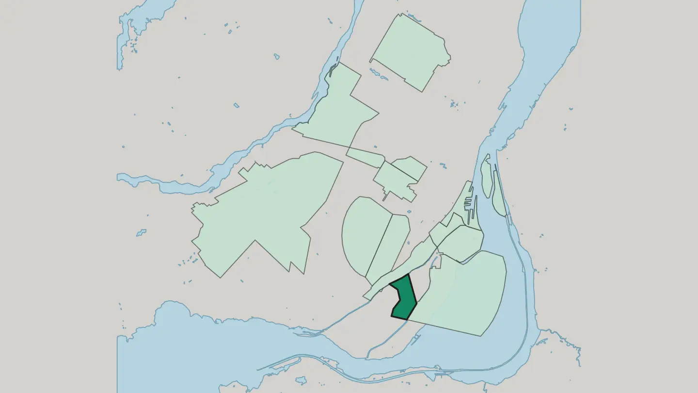Map of Ville-Émard in Montréal