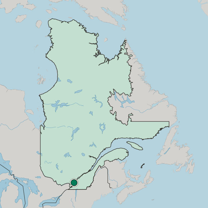 Map showing Terrebonne — In Québec