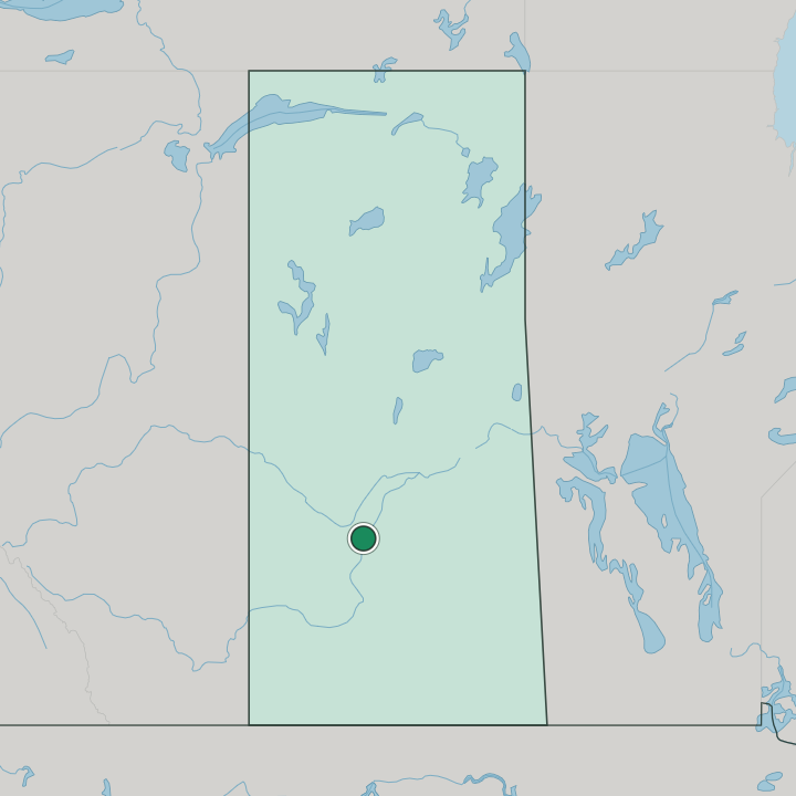 Map showing Saskatoon — In Saskatchewan