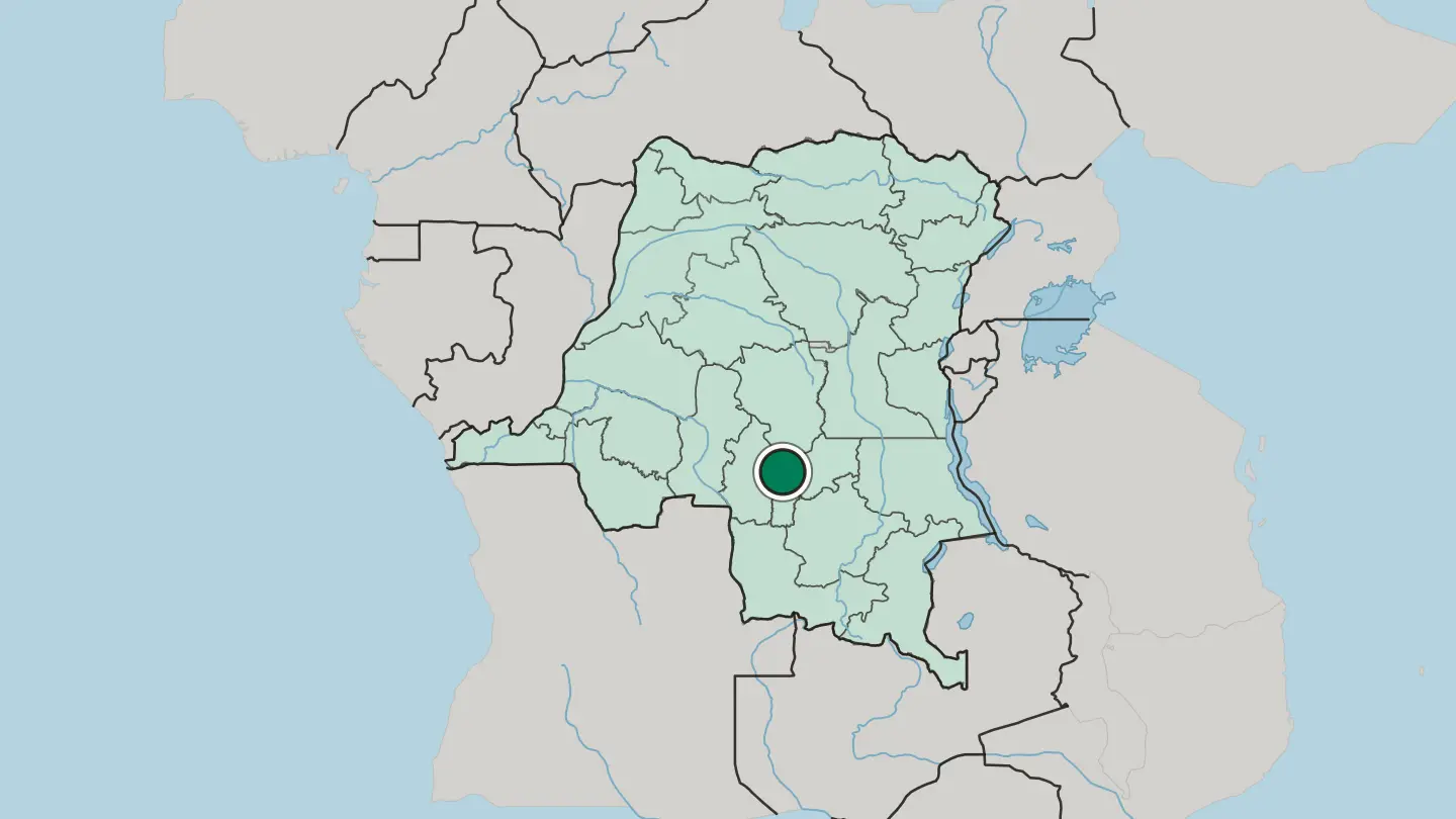 Map of Mbuji-Mayi in Democratic Republic of the Congo