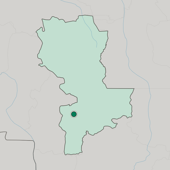 Map showing Mbuji-Mayi — In East Kasai