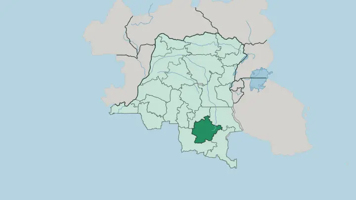 Map of Haut-Lomani in Democratic Republic of the Congo
