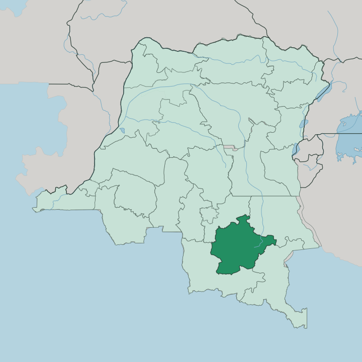 Map showing Haut-Lomani — In Democratic Republic of the Congo