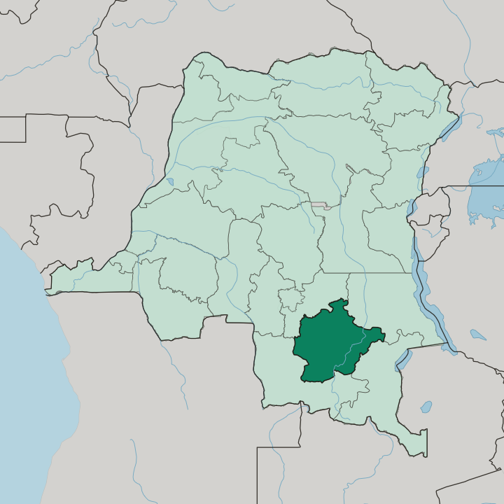 Map showing Haut-Lomani — In Democratic Republic of the Congo