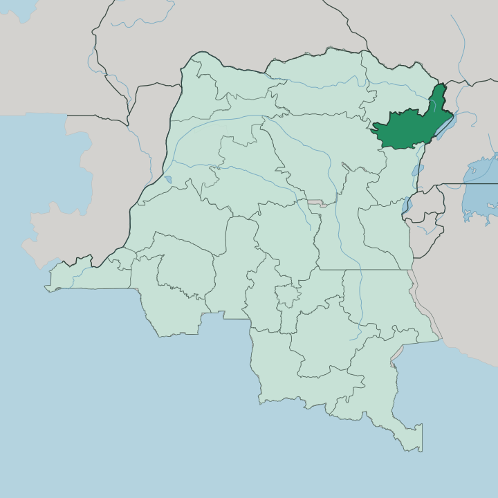 Map showing Ituri — In Democratic Republic of the Congo