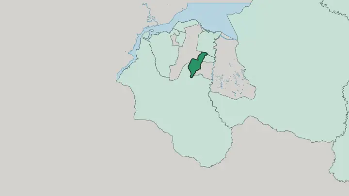 Map of Lemba in Kinshasa