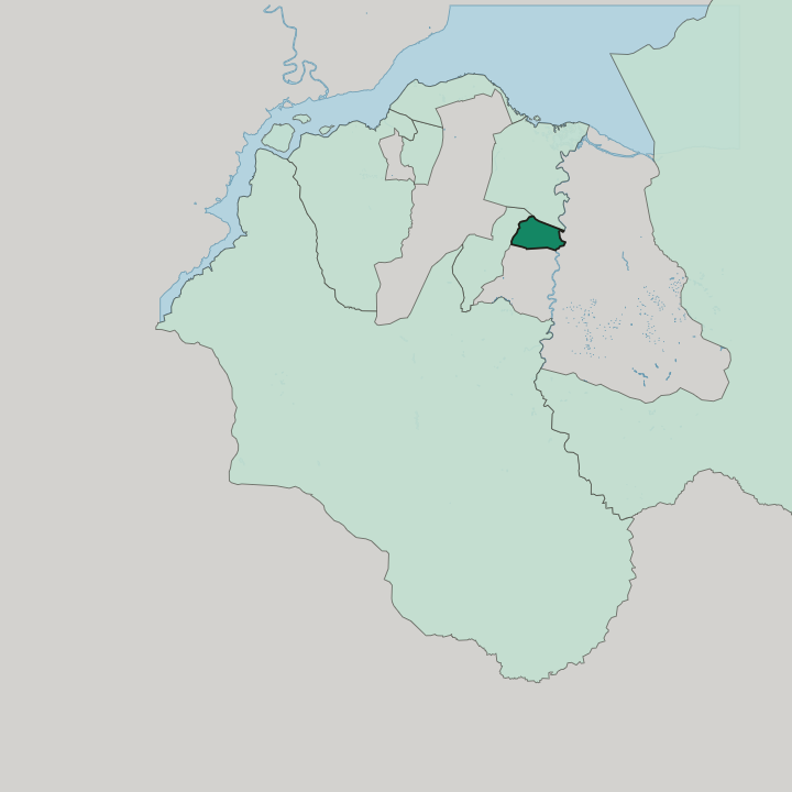 Map showing Matete — In Kinshasa