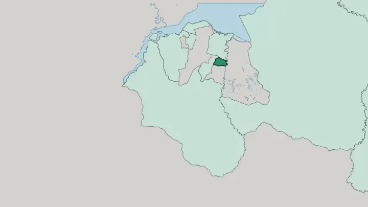Map of Matete in Kinshasa