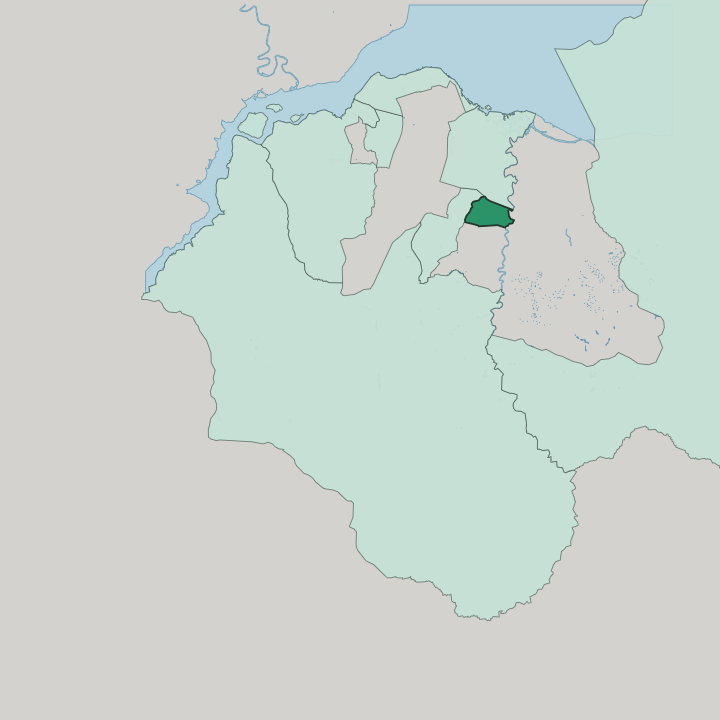 Map showing Matete — In Kinshasa