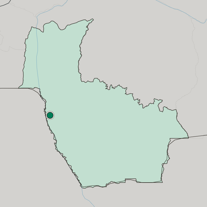 Map showing Kasongo-Lunda — In Kwango