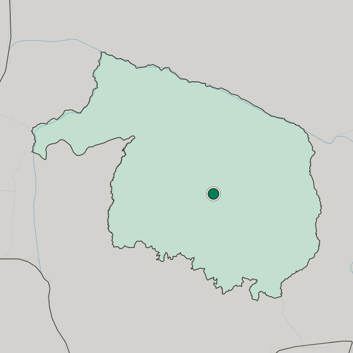 Map showing Kikwit — In Kwilu