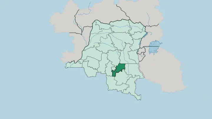 Map of Lomami in Democratic Republic of the Congo