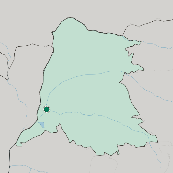 Map showing Mbandaka — In Province de l’Équateur
