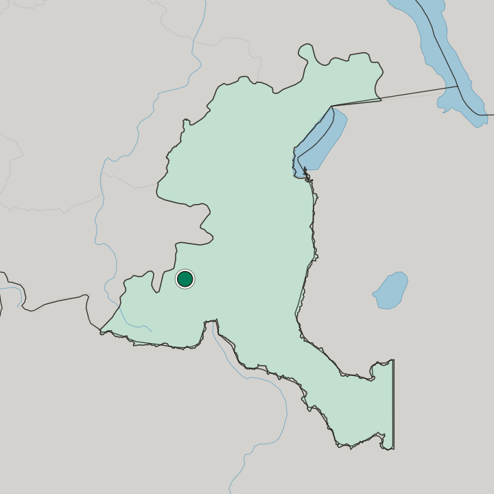 Map showing Likasi — In Province du Haut-Katanga