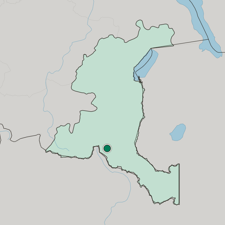Map showing Lubumbashi — In Province du Haut-Katanga