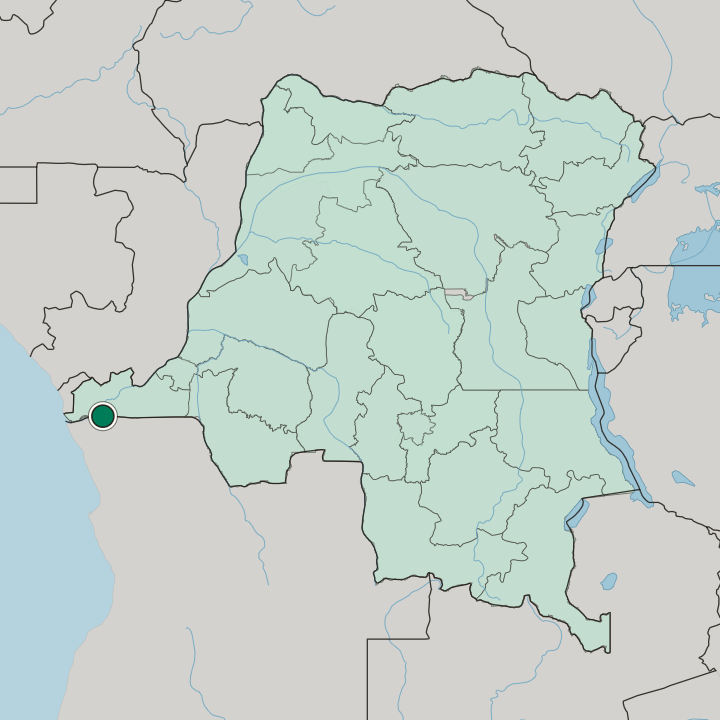 Map showing Matadi — In Democratic Republic of the Congo