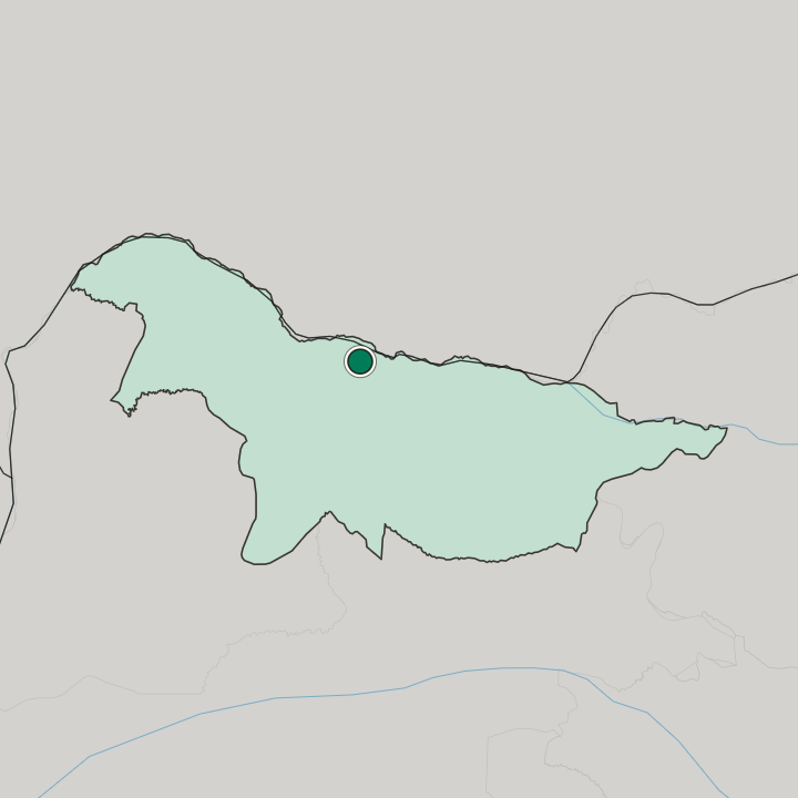 Map showing Gbadolite — In Province du Nord-Ubangi