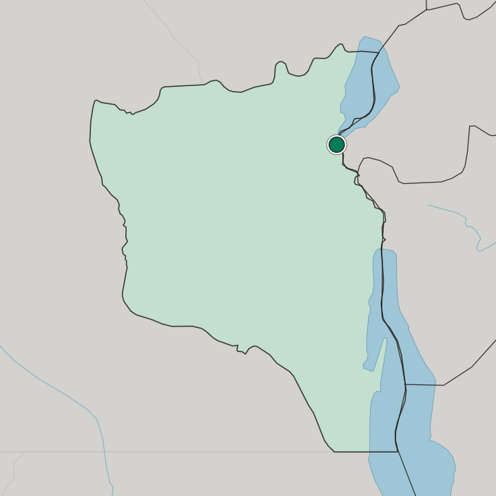 Map showing Bukavu — In South Kivu Province