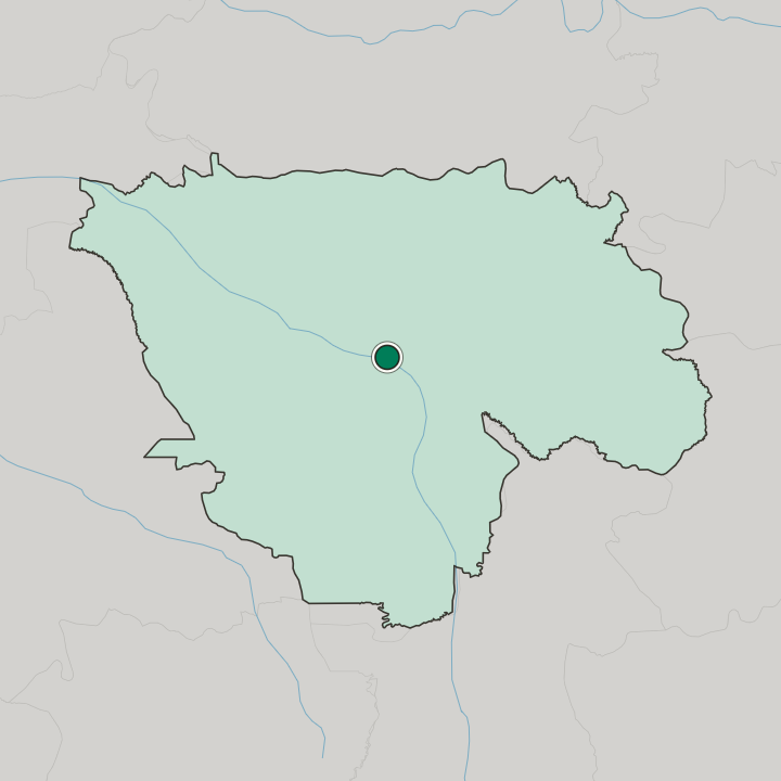 Map showing Kisangani — In Tshopo