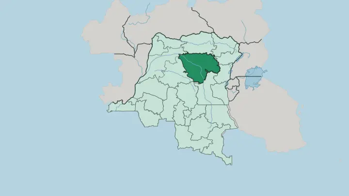 Map of Tshopo in Democratic Republic of the Congo