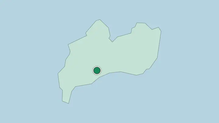 Map of Brazzaville in Republic of the Congo